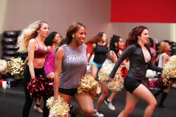 PHOTOGRAPHED BY JACKI HUNTINGTON.Pro cheer hopefuls train at Sideline Prep, a pro cheerleading audition workshop in the D.C. area.