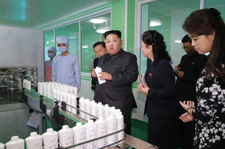 PHOTO: STR/AFP/GETTY IMAGES Kim Jong-un set out to make "the world's best cosmetics."