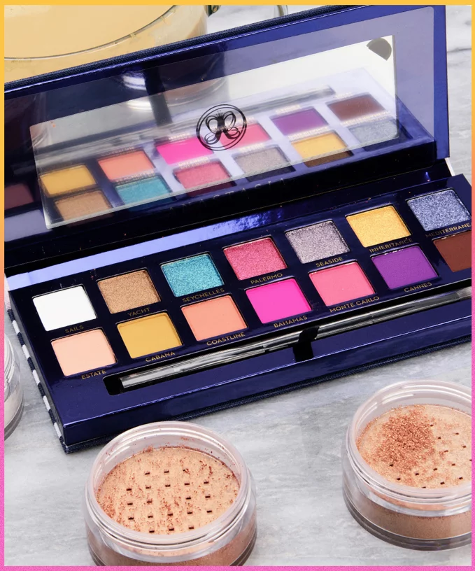 PHOTO: COURTESY OF CHRISTINE MIELKE/TEMPTALIA.Beauty blogger Musings of a Muse claimed that the shades not approved for the eyes in Anastasia Beverly Hills' new Riviera palette temporarily stained her eyelids.